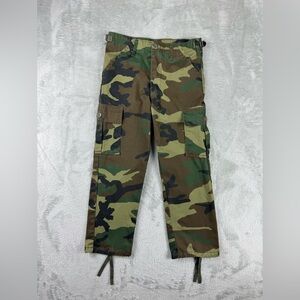 Military Woodland Camo Pants Size 8 Regular Kids Unisex Preloved Camouflage